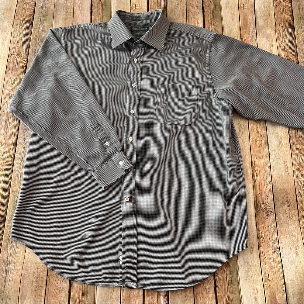 Daniel Cremieux mens long sleeve button down shirt | size 17.5 neck, 34